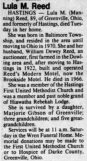 Parkview Motel - Jan 16 1987 Former Owner Passes Away (newer photo)